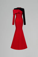 Noctéra Crystal Round Neck Velvet Mermaid Evening Gown for women, from IHF ATELIER, The Viet Concept 