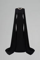 Silvaréa Black Pearl Embellished Mermaid Evening Gown for women, from IHF ATELIER, The Viet Concept 