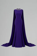 Aurélisse Metallic Jacquard Mermaid Train Evening Gown for women, from IHF ATELIER, The Viet Concept 