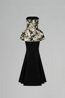 Floral Metallic Jacquard Corset Mermaid Gown for women, from IHF ATELIER, The Viet Concept 