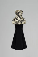Floral Metallic Jacquard Corset Mermaid Gown for women, from IHF ATELIER, The Viet Concept 