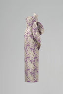 Aurielle Purple Gold Metallic Jacquard Draped Bustier Gown for women, from IHF ATELIER, The Viet Concept 
