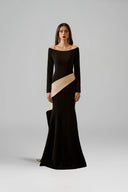 Celestine Off-Shoulder Mermaid Crepe Taffeta Gown for women, from IHF ATELIER, The Viet Concept 