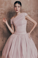 Pink Regalia Bloom Maxi Dress for women, from LINH DOAN, The Viet Concept 