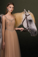 Claire Étoile Layered Mesh Gown for women, from JOSEPHINE, The Viet Concept 