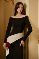 Celestine Off-Shoulder Mermaid Crepe Taffeta Gown for women, from IHF ATELIER, The Viet Concept 