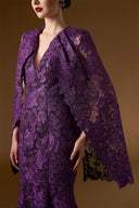 Aurélia Lace Cape Sleeve Mermaid Evening Gown for women, from IHF ATELIER, The Viet Concept 