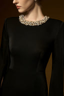 Silvaréa Black Pearl Embellished Mermaid Evening Gown for women, from IHF ATELIER, The Viet Concept 