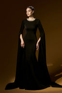 Silvaréa Black Pearl Embellished Mermaid Evening Gown for women, from IHF ATELIER, The Viet Concept 