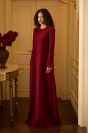 Celestine Crystal Embellished Crepe Tunic Evening Gown for women, from IHF ATELIER, The Viet Concept 