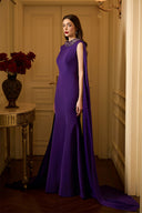 Aurélisse Metallic Jacquard Mermaid Train Evening Gown for women, from IHF ATELIER, The Viet Concept 