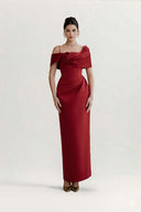 Red Elara Maxi Dress for women, from CALISTA, The Viet Concept 