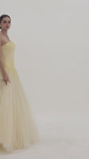 HAYTAN • Lumière Serenity Light Butter Ball Gown