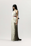 Tsuki Dress Woven Brocade for women, from GUYEHI STUDIOS, The Viet Concept 