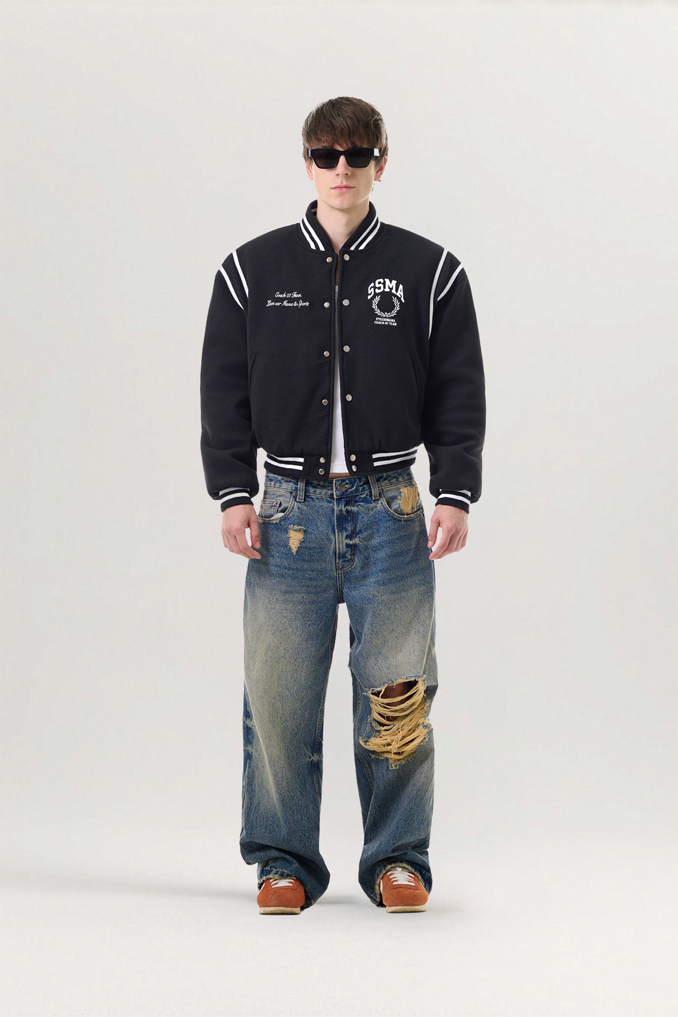 STRESS MAMA • FW25 Varsity Felt Jacket