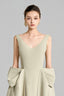 Chandler Asymmetric V-Neck Polyester Ankle Length Dress for women, from Maison Des Copains, The Viet Concept