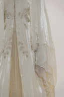 HAYTAN • Beige Crystal-Embellished Abaya