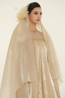 Haytan Nude Crystal-Embellished Abaya for women, from HAYTAN, The Viet Concept 