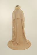 Haytan Nude Crystal-Embellished Abaya for women, from HAYTAN, The Viet Concept 