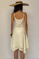 Cream Vera Skirt for women, from Huelley Huelley, The Viet Concept 