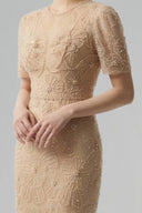 Dahlia Pearl Feather Evening Gown for women, from ARTI APPAREL, The Viet Concept 